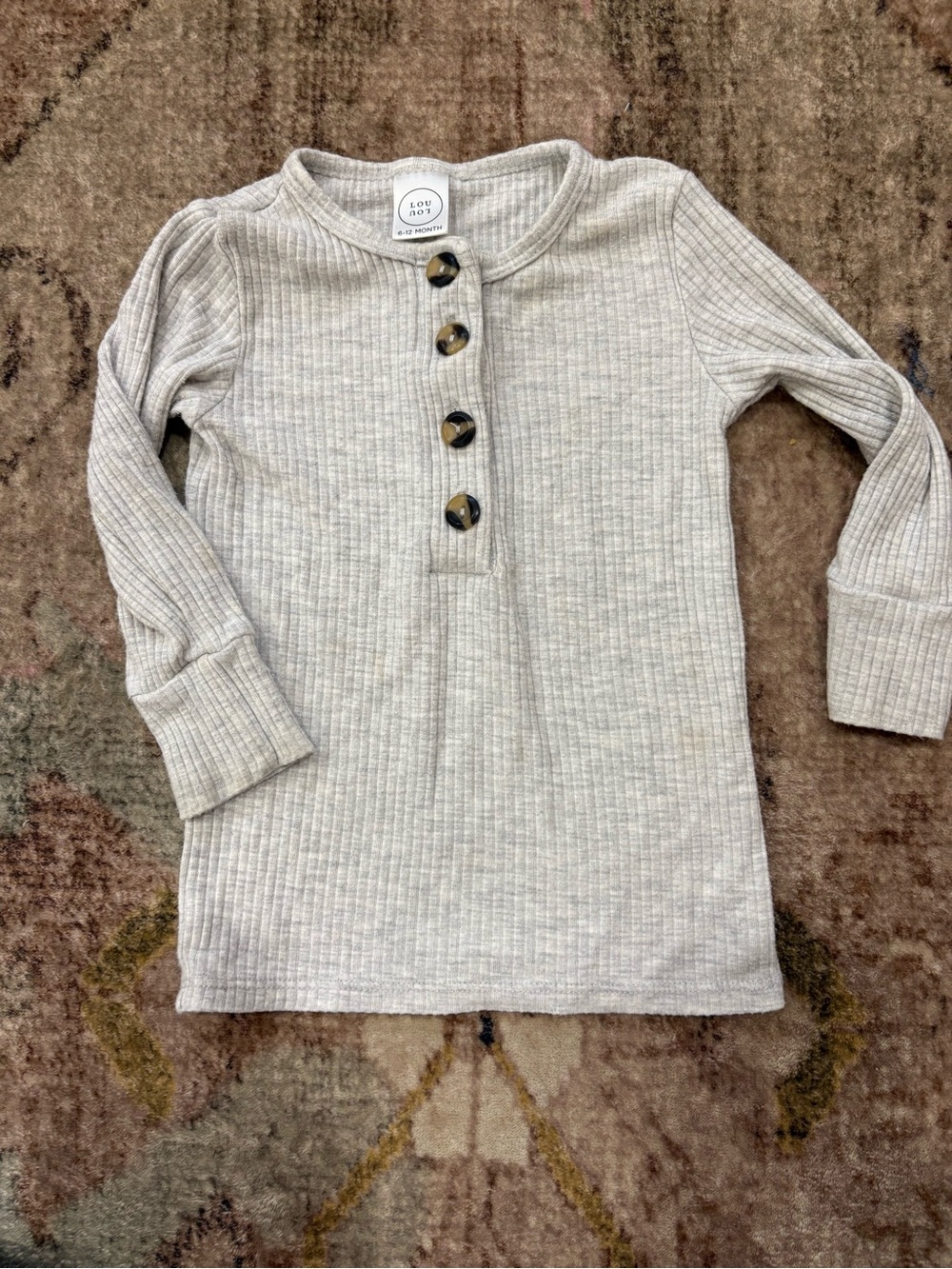 Lou Lou and Company Ribbed Pajama Top